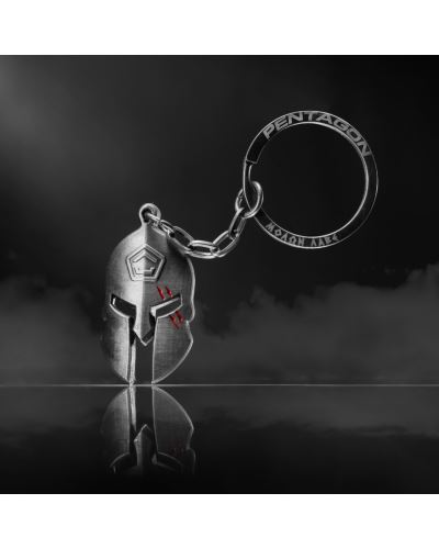Klíčenka Pentagon Spartan Keyring - Antique Silver