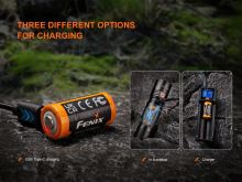 Dobíjecí baterie Fenix RCR123A 1050 mAh USB-C (Li-ion) (8)