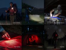 Nabíjecí baterka Fenix SW05R - RED - 150 lumenů (13)