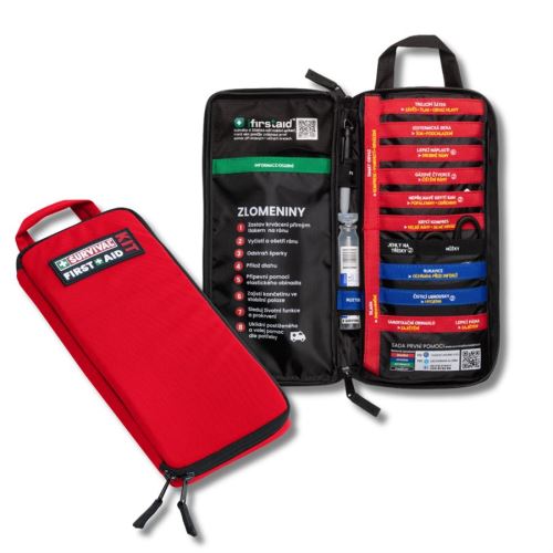 Lékárnička Survival First Aid Kit Slimline (CZ) - Red