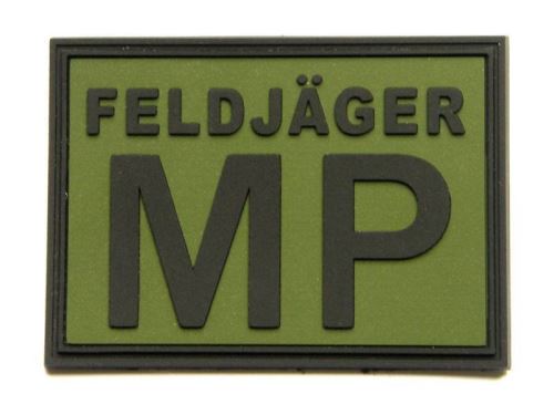 Nášivka PVC FELDJÄGER MP - zelená