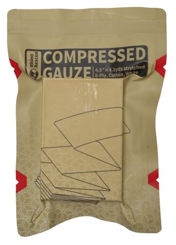 Stlačená gáza Rhino Rescue 11,4 cm x 3,75 m