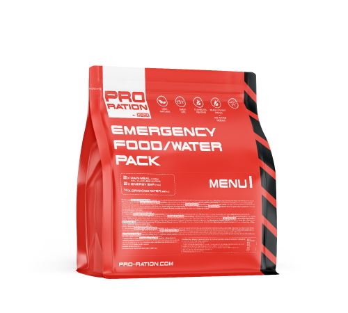 PRO RATION Food Water Emergency Pack MENU I