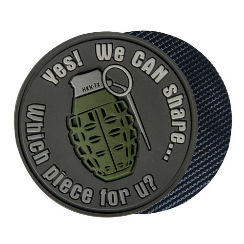 Patch Helikon - "WE CAN SHARE" Grenade Patch - Grey