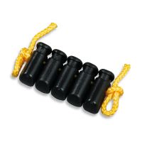 Zarážka na šňůru Tatonka 5 ks - Black (1)