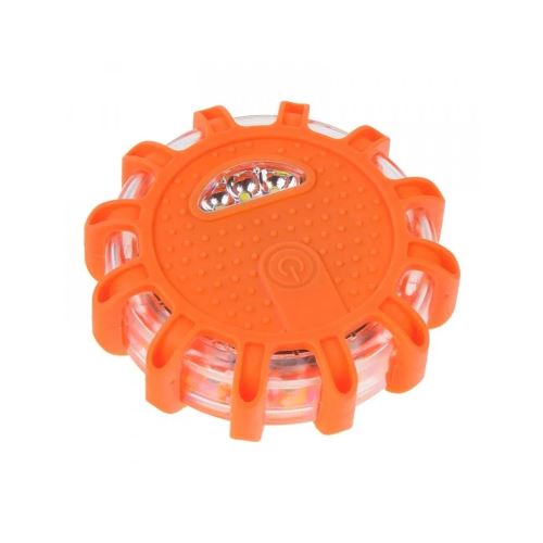 Magnetický LED blikač - oranžový - včetně 3x AAA