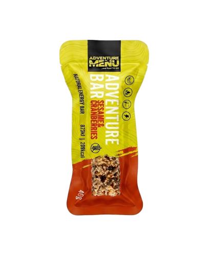 Energetická tyčinka Adventure Bar - Sesame & Cranberries 40g