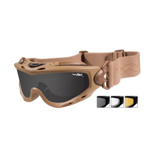 Taktické brýle Wiley X SPEAR Matte Tan - Smoke grey - clear - light rust