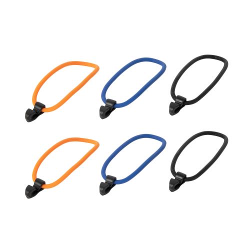 Silikonové upevňovací pásky Silicone Band M 6 ks - Assorted