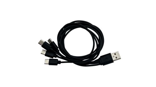 Čtyřnásobný nabíjecí USB-C kabel