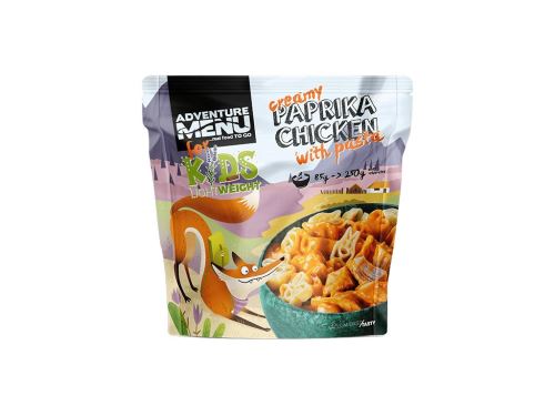 Dětské jídlo Kuře na paprice s těstovinami - VAKUUM 85 g Dětské jídlo Kuře na paprice s těstovinami - VAKUUM 85 g
