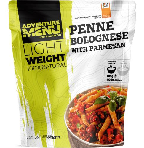 Penne s boloňskou omáčkou a parmesánem - velká porce VAKUUM 158g