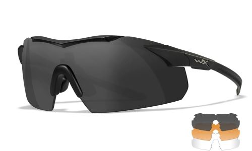 Brýle Wiley X VAPOR COMM Matte Black 2,5 mm - Grey + Clear + Light Rust