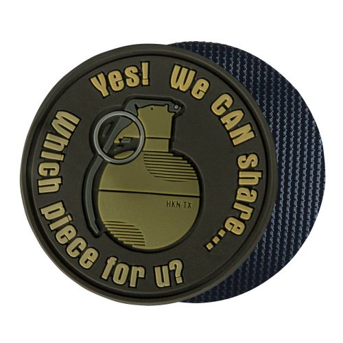 Patch Helikon - "WE CAN SHARE" Grenade Patch - US Brown